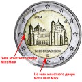 2 euro 2014 Germany Lower Saxony (Church of St. Michael in Hildesheim), mint mark J
