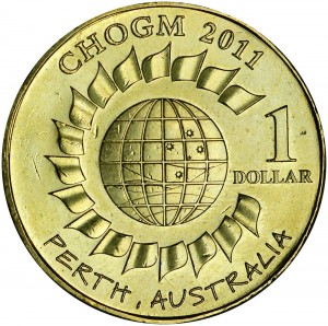 1 доллар 2011 Австралия Встреча Глав Правительств в Перте