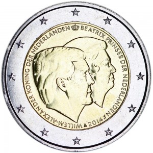2 евро 2014 Нидерланды, Прощание с королевой Беатрикс
