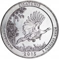 25 центов 2015 США Кисатчи (Kisatchie), 27-й парк, двор D