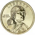 1 доллар 2015 США Сакагавея, Индейцы-строители, двор D