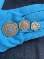Setzen von Münzen von Kolumbien 1956-66, 3 Münzen