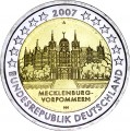 2 евро 2007 Германия, Мекленбург-Передняя Померания, двор A