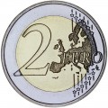 2 евро 2015 Латвия, 30 лет флагу ЕС