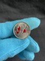 25 центов 2009 Канада, доп. выпуск,Мужской Хоккей, цветная монета