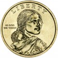 1 Dollar 2016 USA Sacagawea, Indianer-Verschlüssler, minze P