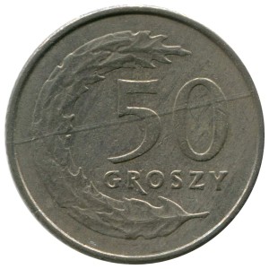 50 groszy 1990-2016 Poland, from circulation  price, composition, diameter, thickness, mintage, orientation, video, authenticity, weight, Description