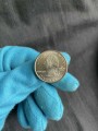 25 cents Quarter Dollar 2004 USA Michigan (colorized)