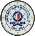 2 евро 2014 Мальта, 200 лет Полиции Мальты (цветная)