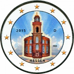 2 euro 2015 Germany Hessen (colorized)