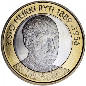 5 евро 2017 Финляндия, Ристо Рюти
