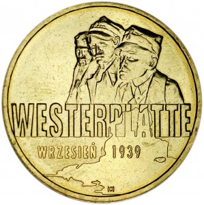 2 злотых 2009 Польша Сентябрь 1939 - Вестерплатте (Wrzesien 1939 roku - Westerplatte) цена, стоимость