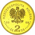 2 злотых 2009 Польша 65-летие Варшавского восстания (65 rocznica Powstania Warszawskiego)