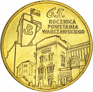 2 zloty 2009 Poland 65th anniversary of Warsaw Uprising (65 rocznica Powstania Warszawskiego)