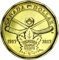1 dollar 2017 Canada 100th Anniversary of The Toronto Maple Leafs