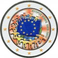 2 евро 2015 Кипр, 30 лет флагу ЕС (цветная)