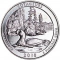 25 центов 2018 США Вояджерс (Voyageurs), 43-й парк, двор D