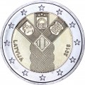 2 евро 2018 Латвия, 100 лет независимости