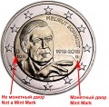 2 euro 2018 Germany Helmut Schmidt, mint mark D
