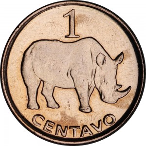 5 centavo 2006, Mozambique, Rhinoceros price, composition, diameter, thickness, mintage, orientation, video, authenticity, weight, Description