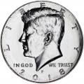 50 cent Half Dollar 2018 USA Kennedy Minze P