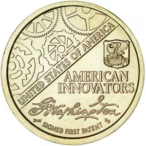 1 dollar 2018 USA, American Innovation, First Patent, mint D