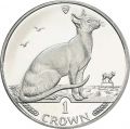 1 crown 1992 Isle of Man Siamese Cat