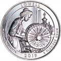 25 центов 2019 США Лоуэлл (Lowell), 46-й парк, двор P