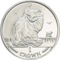 1 Krone 1995 Insel Maine Türkisch Van Katzen