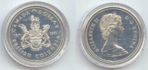 1 доллар 1971 Канада Британская Колумбия цена, стоимость