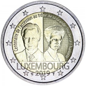 2 евро 2019 Люксембург, Великая герцогиня Шарлотта