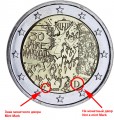 2 евро 2019 Германия, 30-летие падения Берлинской стены, двор F