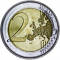 2 евро 2019 Германия, 30-летие падения Берлинской стены, двор J