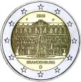 2 евро 2020 Германия, Бранденбург, двор F