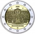 2 евро 2020 Германия, Бранденбург, двор G