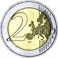 2 евро 2020 Германия, Коленопреклонение в Варшаве, двор J