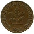 10 pfennig 1950 Germany D