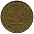 10 pfennig 1981 Deutschland G