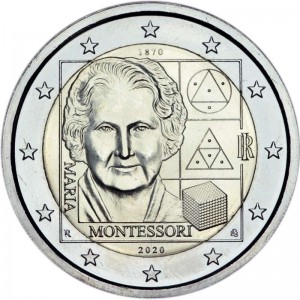 2 Euro 2020 Italien, Maria Montessori