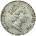5 центов 1988 Австралия Ехидна, из обращения
