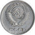 10 Kopeken 1977 UdSSR, Variante 1.2 ohne Ostey, das Band berührt den Ball