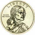 1 Dollar 2021 USA Sacagawea, Indianer im US-Militär seit 1775, minze P