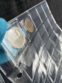 Paket mit 5 Blatt. Blätter für Münzen, für 35 Münzen, Größe OPTIMA, Zelle 35x35 mm. SOMS