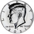 50 cent Half Dollar 2021 USA Kennedy Minze P