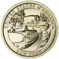 1 Dollar 2021 USA, American Innovation, New York, Eriekanal, D
