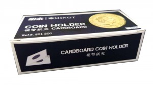Упаковка холдеров для монет 25 мм, под скрепку, 50 штук в упаковке