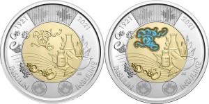 Set 2 dollars 2021 Canada Discovery of Insulin, 2 coins