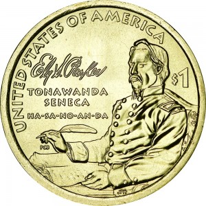 1 dollar 2022 USA Sacagawea, Ely S. Parker Tonawanda Seneca, mint P