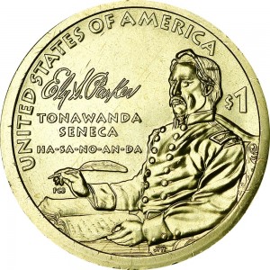 1 dollar 2022 USA Sacagawea, Ely S. Parker Tonawanda Seneca, mint D