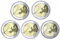 2 euro 2019 Germany Bundesrat, mint mark A D F D J complete set